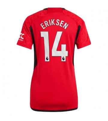 Manchester United Christian Eriksen #14 Hjemmebanetrøje Dame 2023-24 Kort ærmer